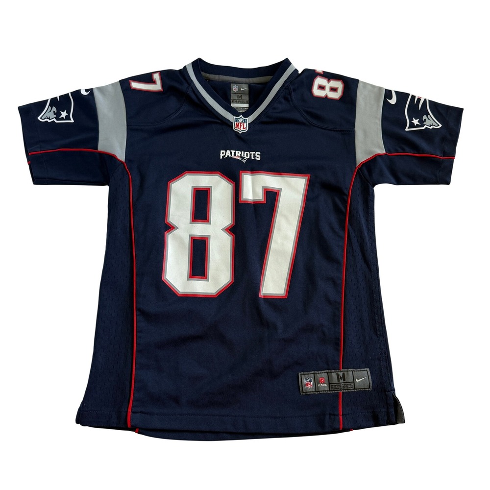 Nike New England Patriots Rob Gronkowski 87 Jersey Kids Medium 10-12 Navy Blue